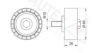 AUTEX 651243 Deflection/Guide Pulley, v-ribbed belt